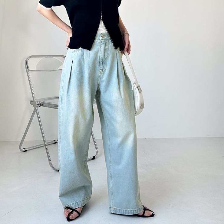 ダブルタックワイドデニムパンツ | GeeRA | 詳細画像15 