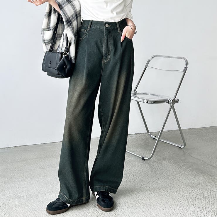 ダブルタックワイドデニムパンツ | GeeRA | 詳細画像9 