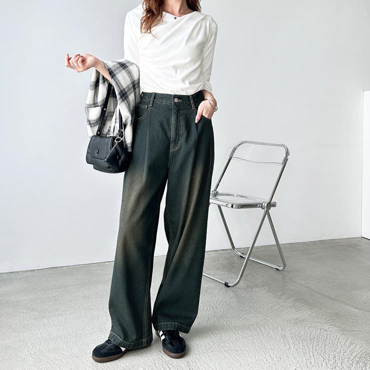 ダブルタックワイドデニムパンツ | GeeRA | 詳細画像11 