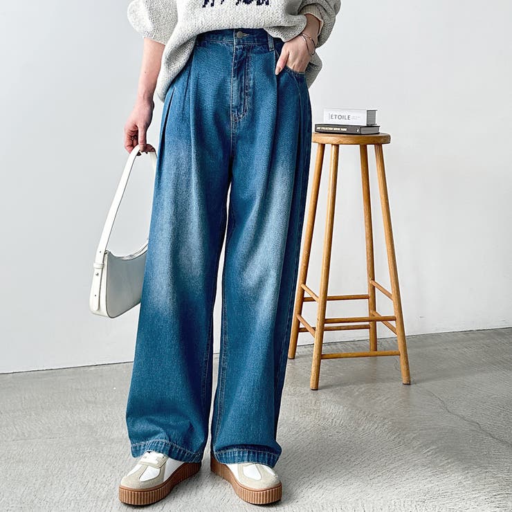 ダブルタックワイドデニムパンツ | GeeRA | 詳細画像30 