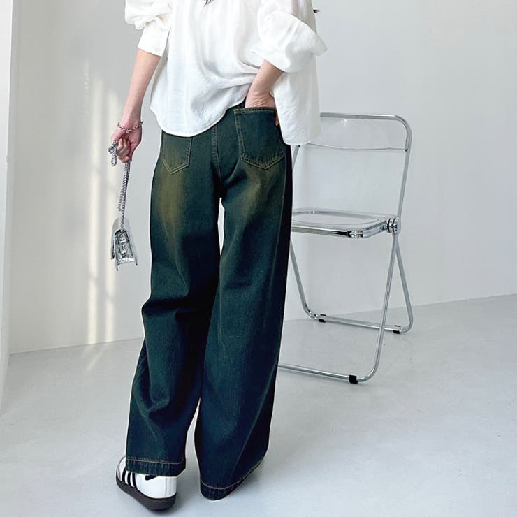 ダブルタックワイドデニムパンツ | GeeRA | 詳細画像6 