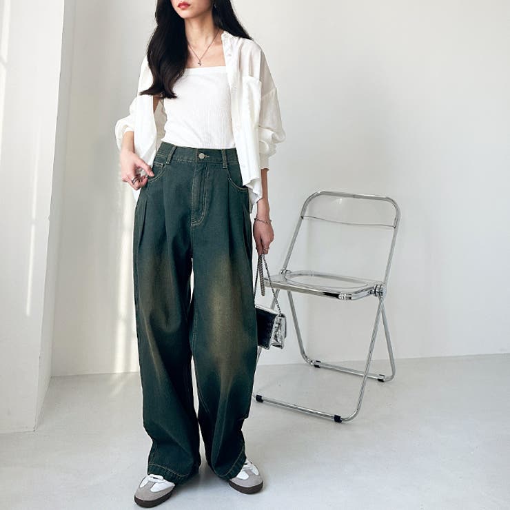 ダブルタックワイドデニムパンツ | GeeRA | 詳細画像7 