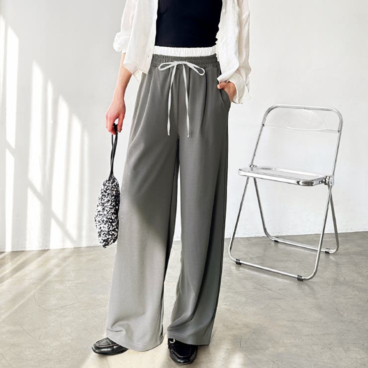 キレイ見え！ダブルウエストイージーパンツ | GeeRA | 詳細画像19 