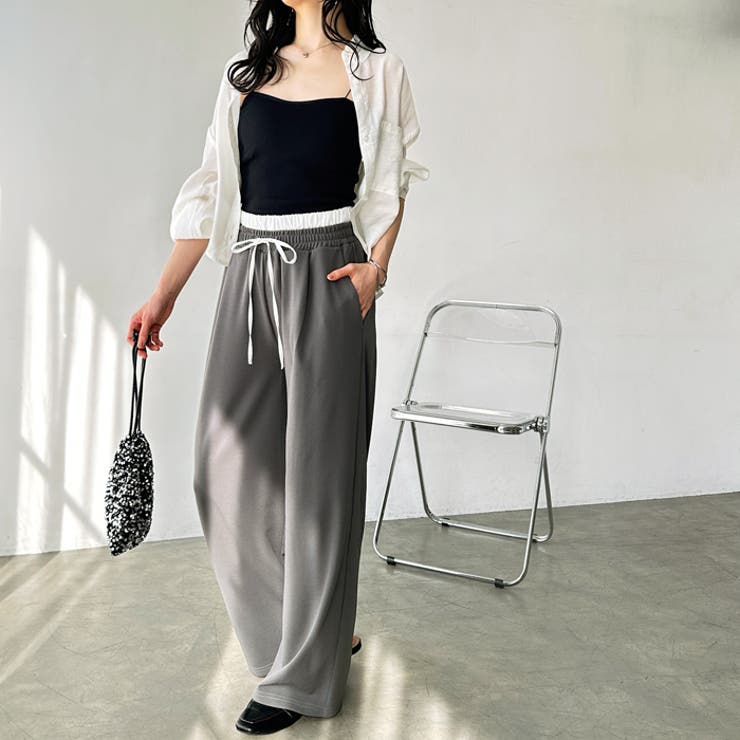 キレイ見え！ダブルウエストイージーパンツ | GeeRA | 詳細画像21 