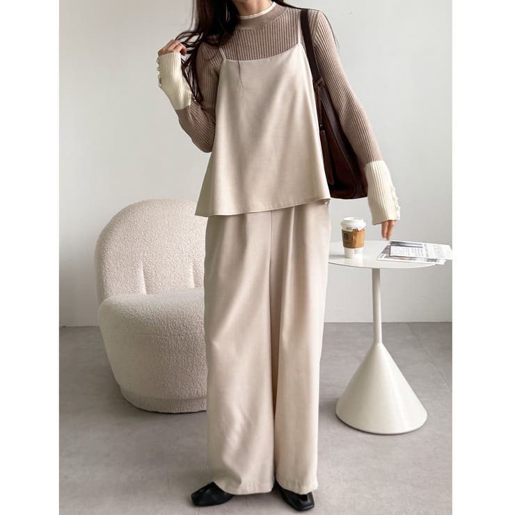 ジャケット・アウター kage セットアップ風キャミソールサロペット[品番：GERW0010952]｜GeeRA