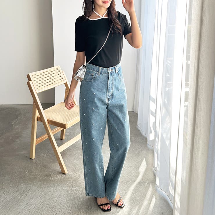 ホルターネック配色リブカットソー | GeeRA | 詳細画像7 