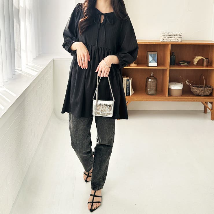 前後２ＷＡＹチェックペプラムチュニック | GeeRA | 詳細画像10 