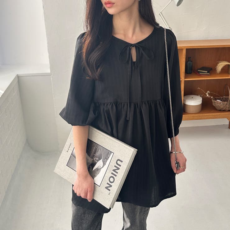 前後２ＷＡＹチェックペプラムチュニック | GeeRA | 詳細画像8 