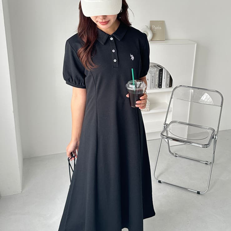 U．S． POLO ASSN．】ポロ衿ワンピ―ス[品番