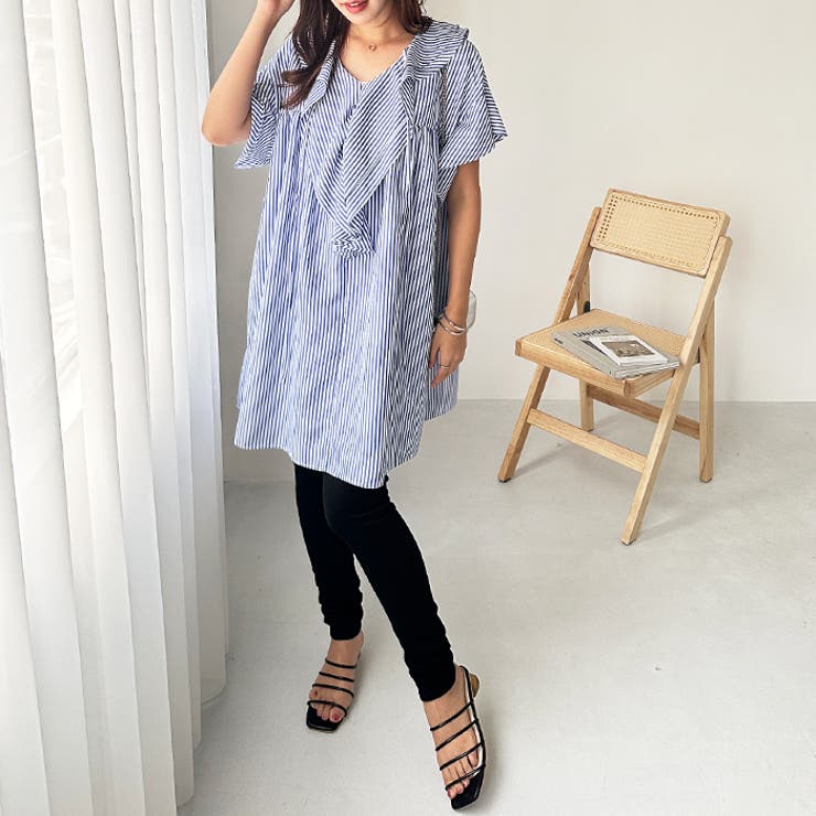 ビッグフリルカラーミニワンピース | GeeRA | 詳細画像9 