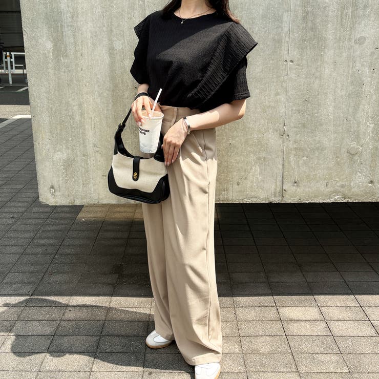 ラッフルショルダー表面感カットソー | GeeRA | 詳細画像19 