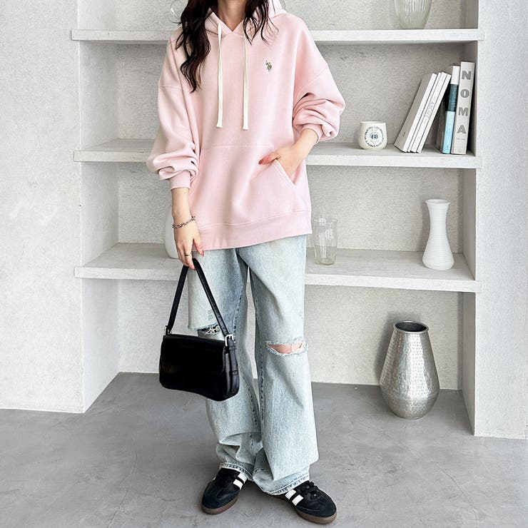 【Ｕ．Ｓ． ＰＯＬＯ ＡＳＳＮ．】フード刺しゅう裏起毛パーカー | GeeRA | 詳細画像43 