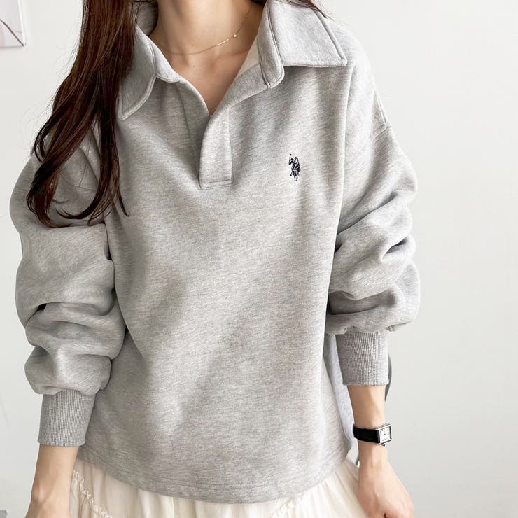 【Ｕ．Ｓ．ＰＯＬＯ ＡＳＳＮ．】表ピーチポロ衿スウェット | GeeRA | 詳細画像24 