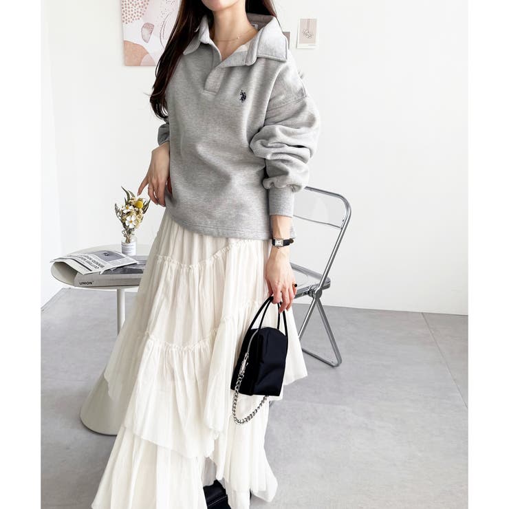 【Ｕ．Ｓ．ＰＯＬＯ ＡＳＳＮ．】表ピーチポロ衿スウェット | GeeRA | 詳細画像26 