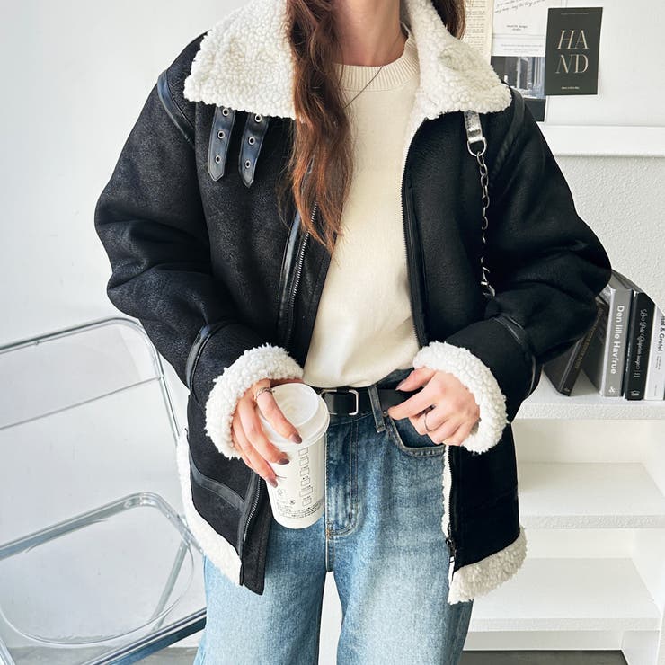 フェイクムートンジャケットブルゾン | GeeRA | 詳細画像7 