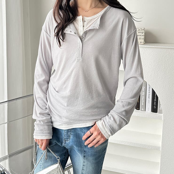 前後２ＷＡＹシアースラブヘンリーネックカットソー | GeeRA | 詳細画像23 