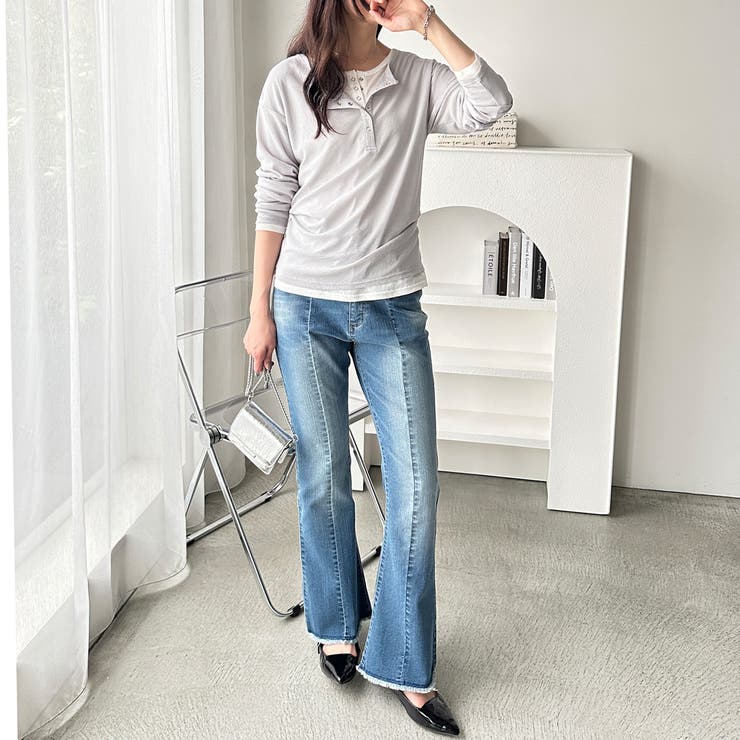 前後２ＷＡＹシアースラブヘンリーネックカットソー | GeeRA | 詳細画像26 