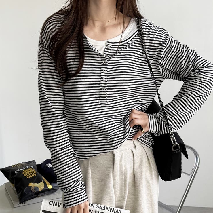 前後２ＷＡＹシアースラブヘンリーネックカットソー | GeeRA | 詳細画像40 