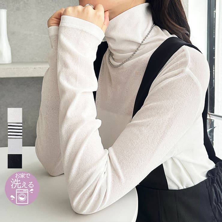 シアースラブハイネックトップス | GeeRA | 詳細画像1 