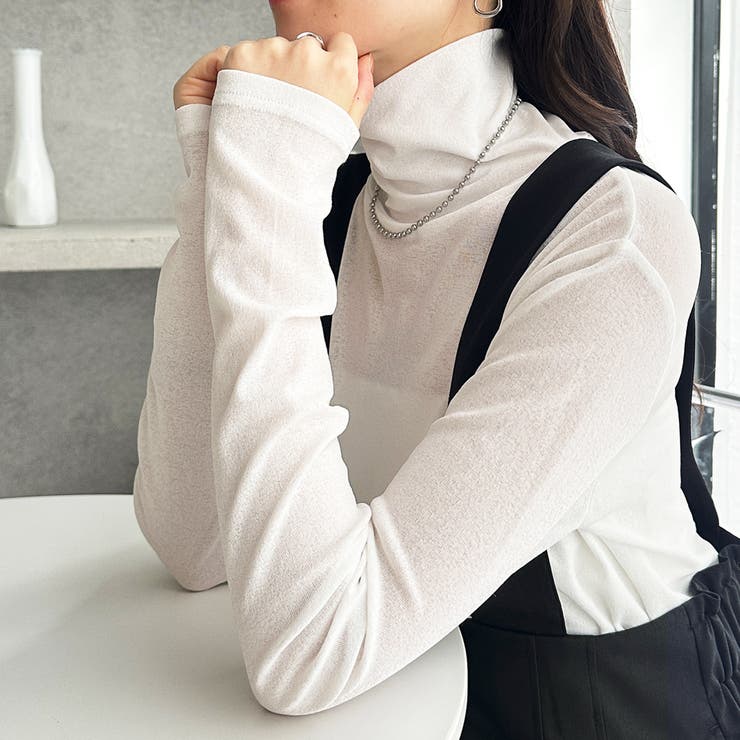 シアースラブハイネックトップス | GeeRA | 詳細画像7 