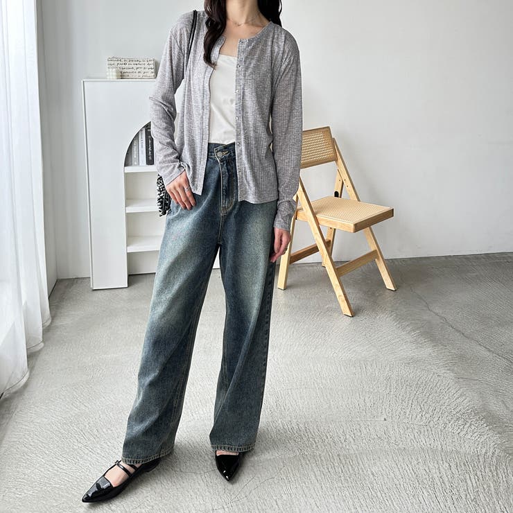 カーデにもなる前後２ＷＡＹシアーリブトップス | GeeRA | 詳細画像20 