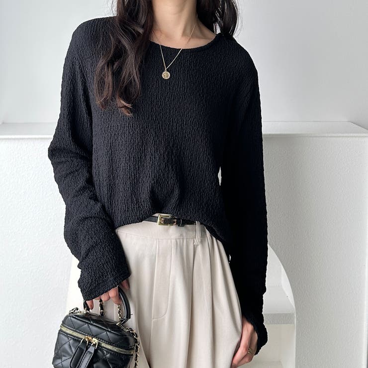 クルーネックジャガードプルオーバー | GeeRA | 詳細画像6 