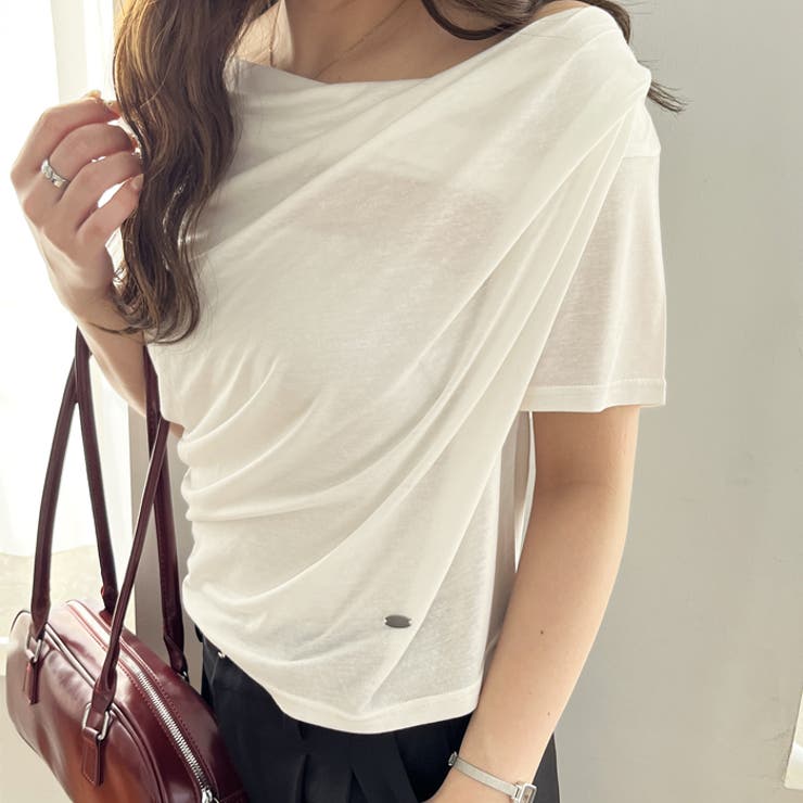 【nelliy.】スラブシアーオフショルトップス | GeeRA | 詳細画像4 