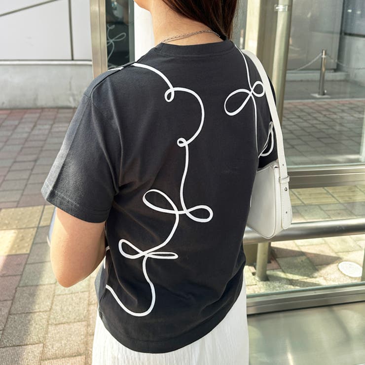 リボン風コート刺しゅうＴシャツ | GeeRA | 詳細画像25 