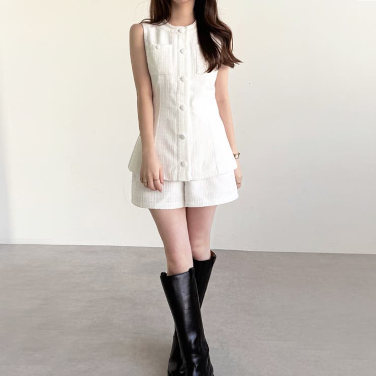 【YOUING.】サマーツイードショートパンツ | GeeRA | 詳細画像6 