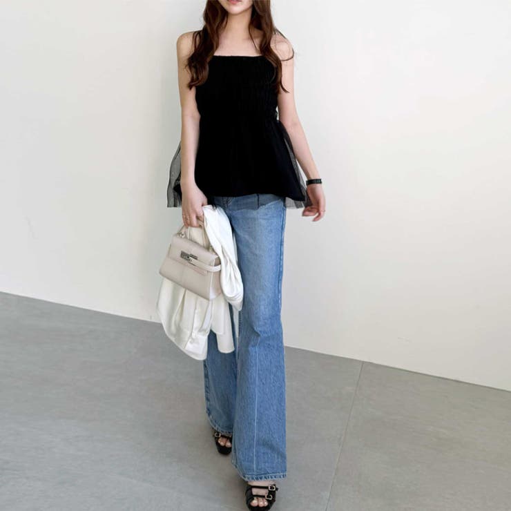 【YOUING.】チュールドッキングサマーニットキャミソール | GeeRA | 詳細画像10 