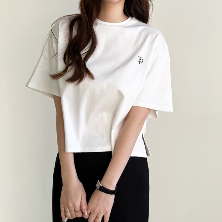 【YOUING.】アナグラムロゴ刺しゅうＴシャツ | GeeRA | 詳細画像11 