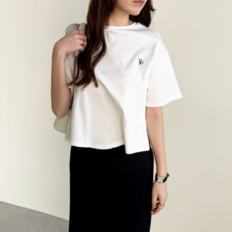 【YOUING.】アナグラムロゴ刺しゅうＴシャツ | GeeRA | 詳細画像12 