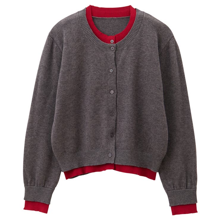 フェイクレイヤードクルーネックカーデ | GeeRA | 詳細画像17 