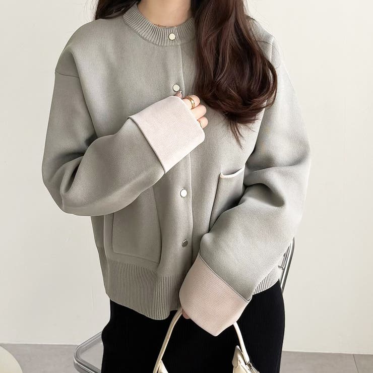 バイカラーニットカーディガン | GeeRA | 詳細画像23 