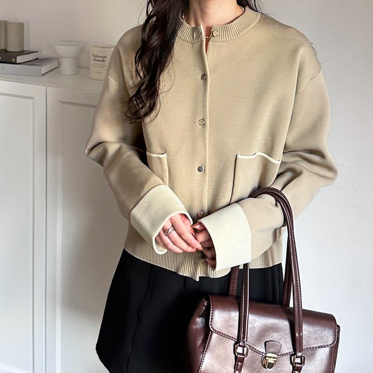 バイカラーニットカーディガン | GeeRA | 詳細画像42 