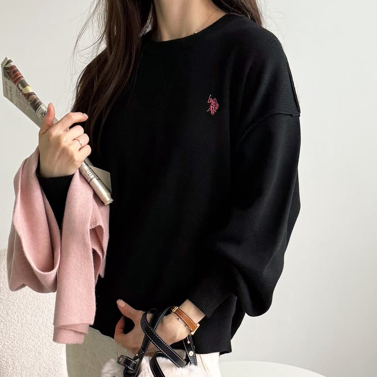 U．S． POLO ASSN．】スウェットライクニット[品番