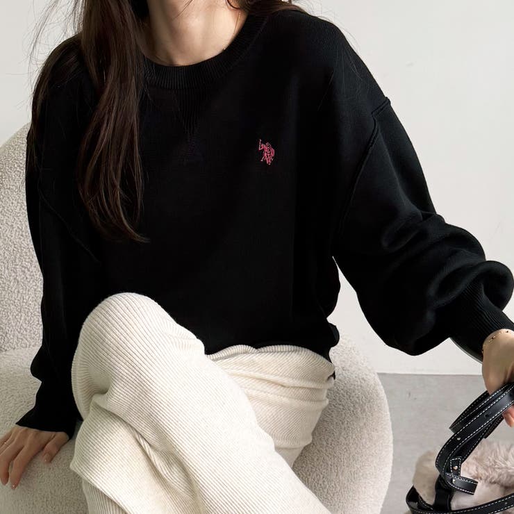 U．S． POLO ASSN．】スウェットライクニット[品番