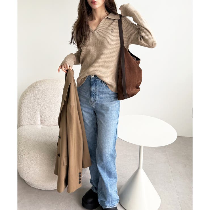 【Ｕ．Ｓ． ＰＯＬＯ ＡＳＳＮ．】ポロ衿リブニット | GeeRA | 詳細画像22 