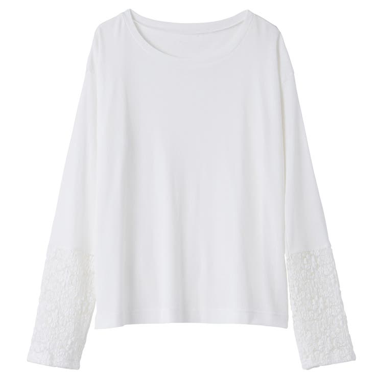 袖レーススラブシアーカットソー | GeeRA | 詳細画像15 