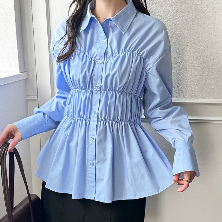 シャーリングビスチェデザインシャツ | GeeRA | 詳細画像18 