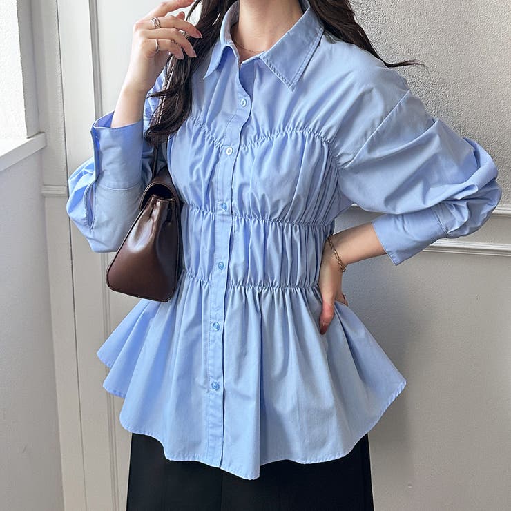 シャーリングビスチェデザインシャツ | GeeRA | 詳細画像19 