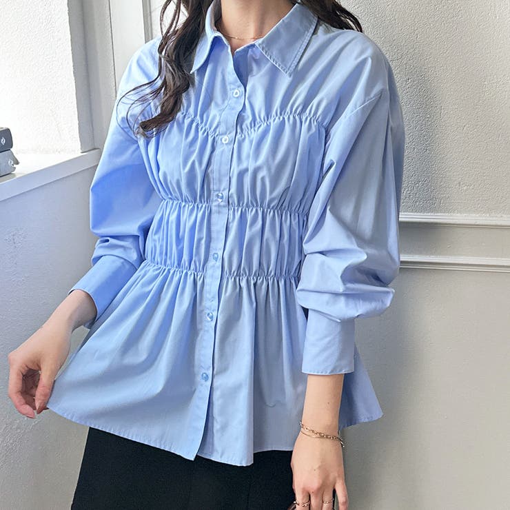 シャーリングビスチェデザインシャツ | GeeRA | 詳細画像21 