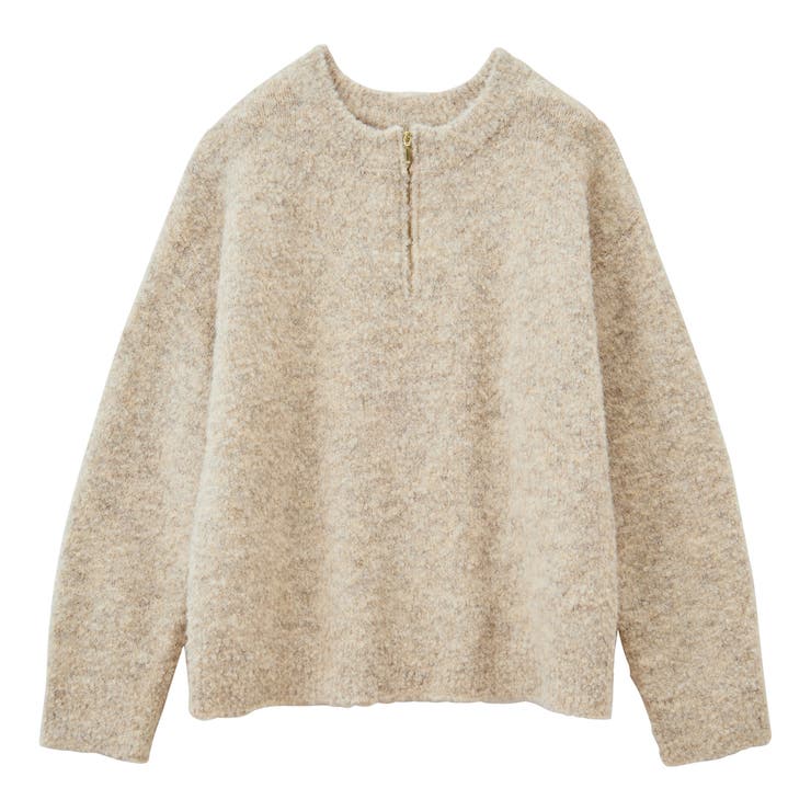 ハーフジップミックスニットプルオーバー | GeeRA | 詳細画像14 