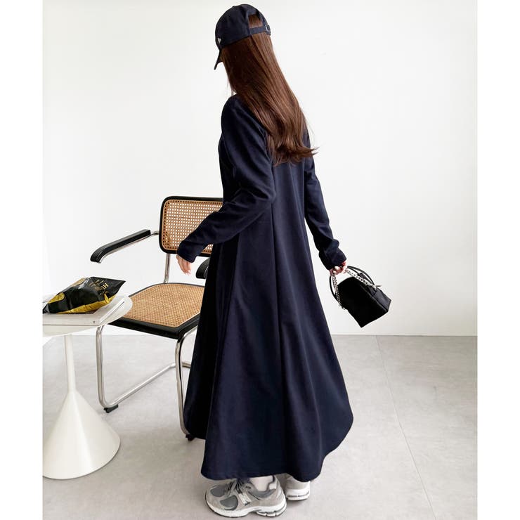 U．S． POLO ASSN．】ポロ衿カットソーワンピース[品番