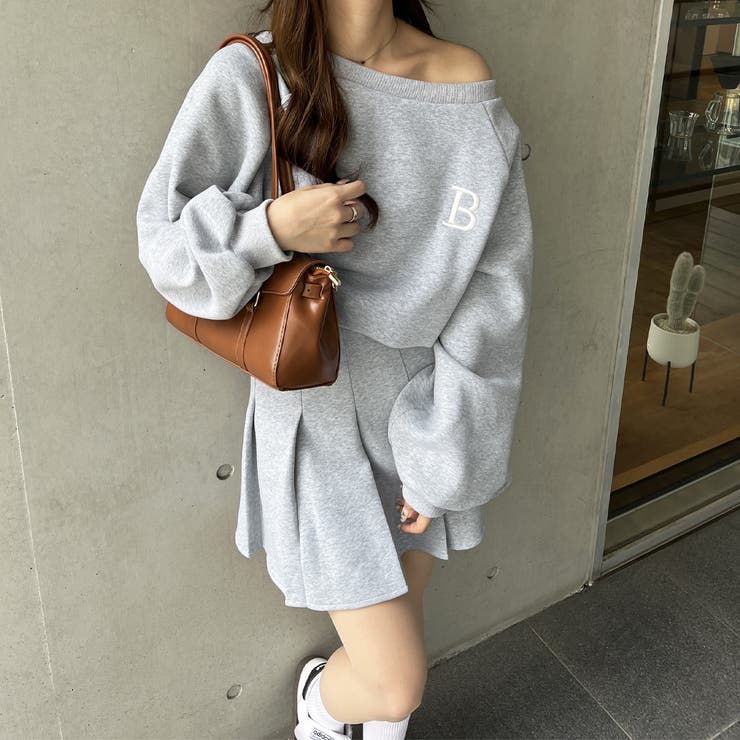 ブリーフィング　3Dロゴ　スエット　スカート　セットアップ WOMEN'S 3D LOGO SKIRT（ウイメンズ3Dロゴスカート）（BRG251W13