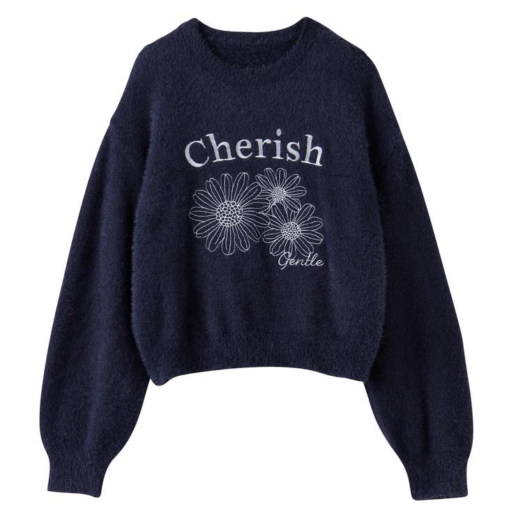 【FIRST MOOD】フラワー刺しゅうシャギーニット | GeeRA | 詳細画像11 