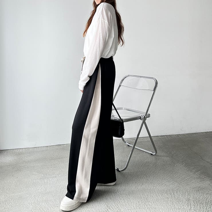 【FIRST MOOD】配色デザインボリュームスウェットパンツ | GeeRA | 詳細画像6 