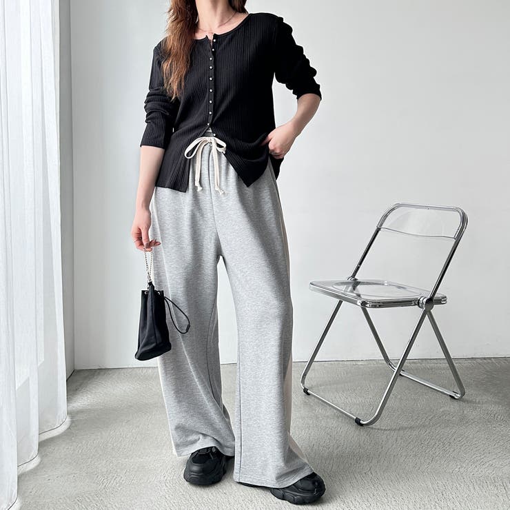 【FIRST MOOD】配色デザインボリュームスウェットパンツ | GeeRA | 詳細画像9 