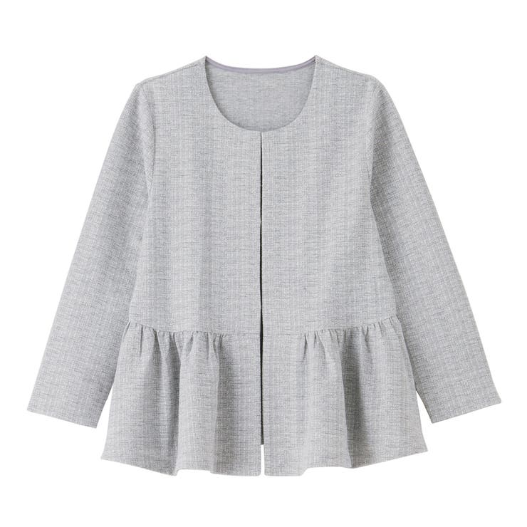 【２点セット】ニットツイードペプラムジャケットセットアップスーツ | GeeRA | 詳細画像23 