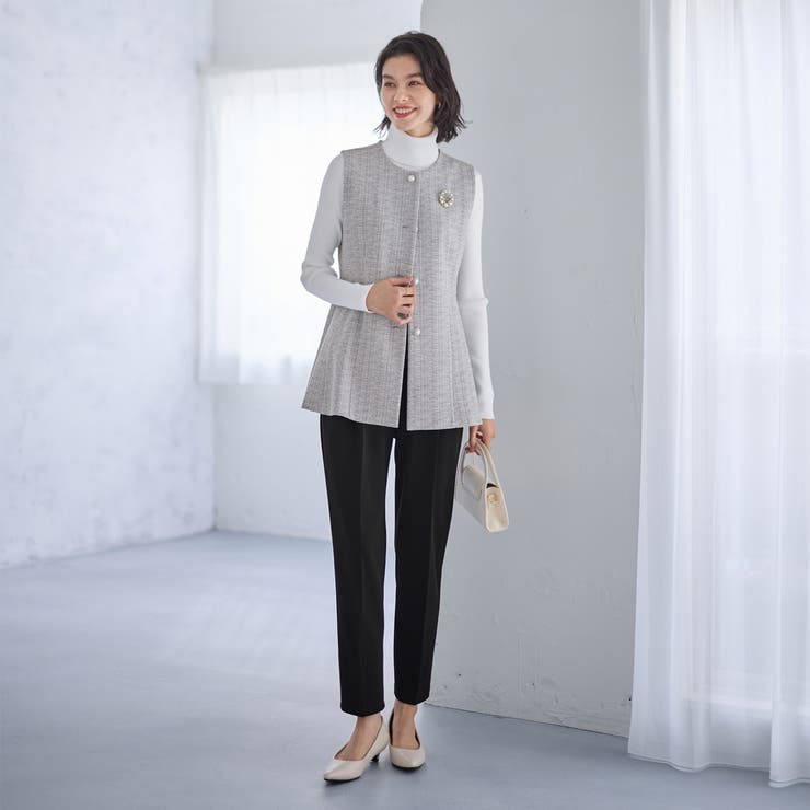 【２点セット】ニットツイードジレベストセットアップスーツ | GeeRA | 詳細画像20 